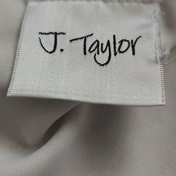 J. Taylor off white floral swing beach cruise party graduation  dress Sz 6 - Picture 5 of 5